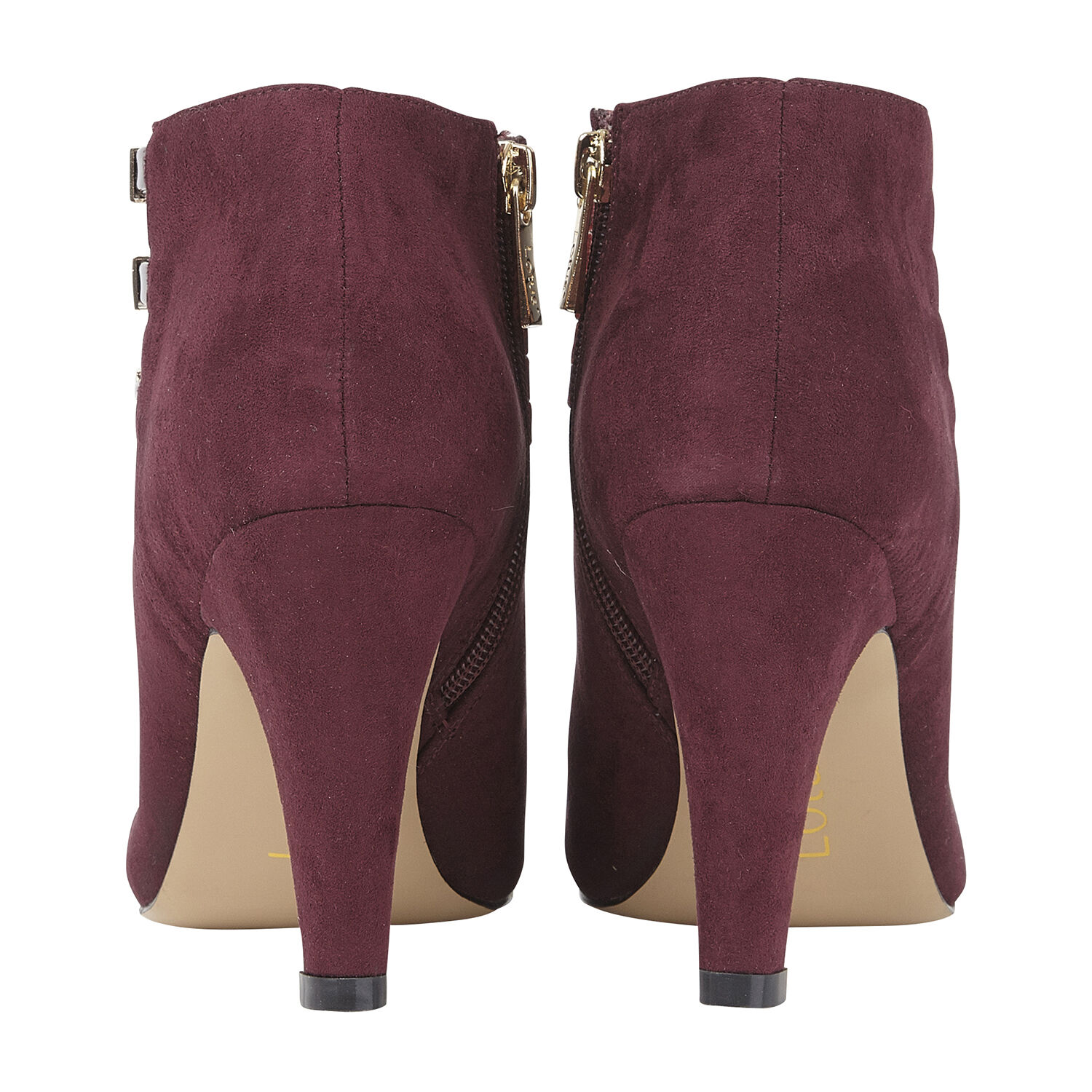 Lotus Nell Closed Toe Shoe Boot in Burgundy