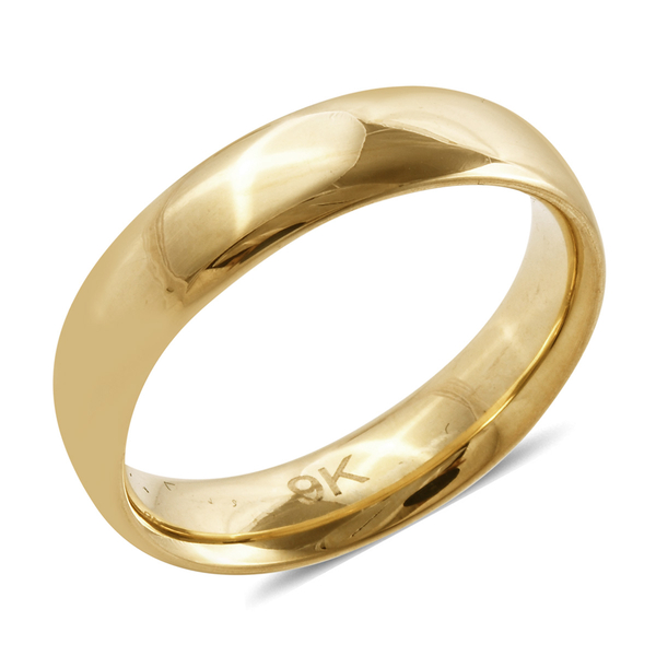 Royal Bali Band Ring in 9K Yellow Gold 1.84 Grams