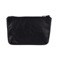 Assots London Diana 100% Genuine Leather Zip Top Coin Purse in Black (Size 11x2x8cm)