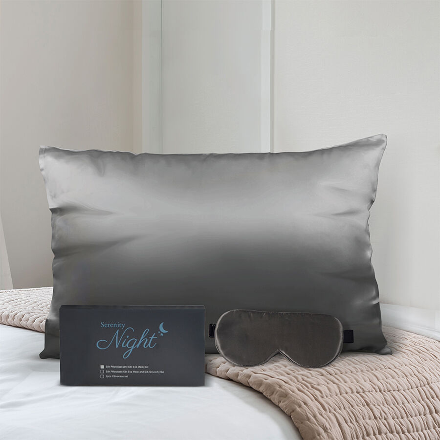 silk grey pillowcase
