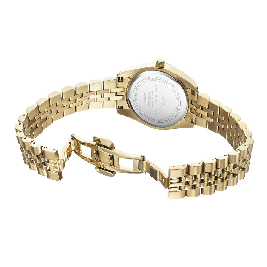 CHRISTOPHE DUCHAMP Elysees Swiss Movement Watch With Diamonds in ...