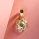 Polki Yellow Diamond Floral Pendant in Yellow Gold Overlay Sterling Silver 0.50 Ct.