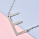 Inital E Necklace (Size - 20) in Stainless Steel