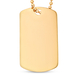Hatton Garden Close Out Deal- 9K Yellow Gold Dog Tag Necklace (Size - 20) with Lobster Clasp, Gold W
