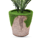 Decorative Artificial Hydrangea with Ceramic Pot (Size:10x10x34Cm) - Orange