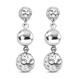 RACHEL GALLEY Globe Collection - Rhodium Overlay Sterling Silver Dangling Earrings With Push Back.