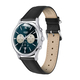 Henry London Knightsbridge Blue Dial 3 ATM Water Resistant Watch with Black Colour Leather Strap