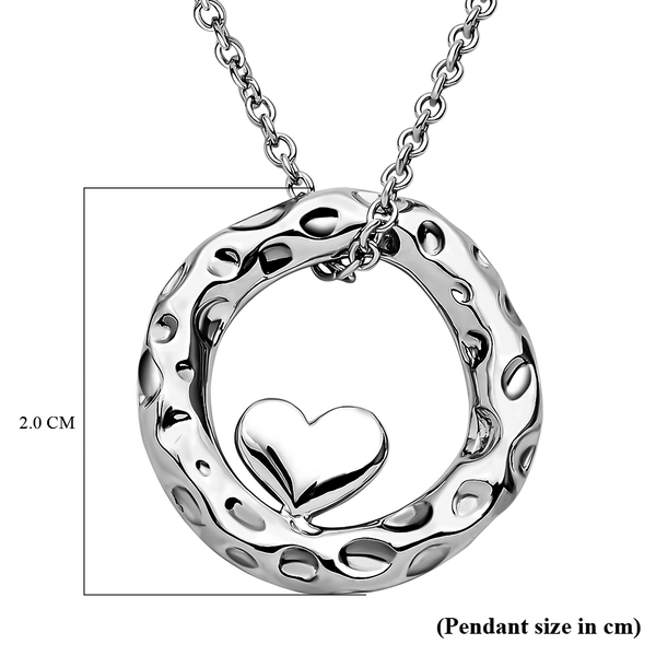 RACHEL GALLEY Capture Collection - Rhodium Overlay Sterling Silver Pendant with Chain (Size-16/18/ 20)