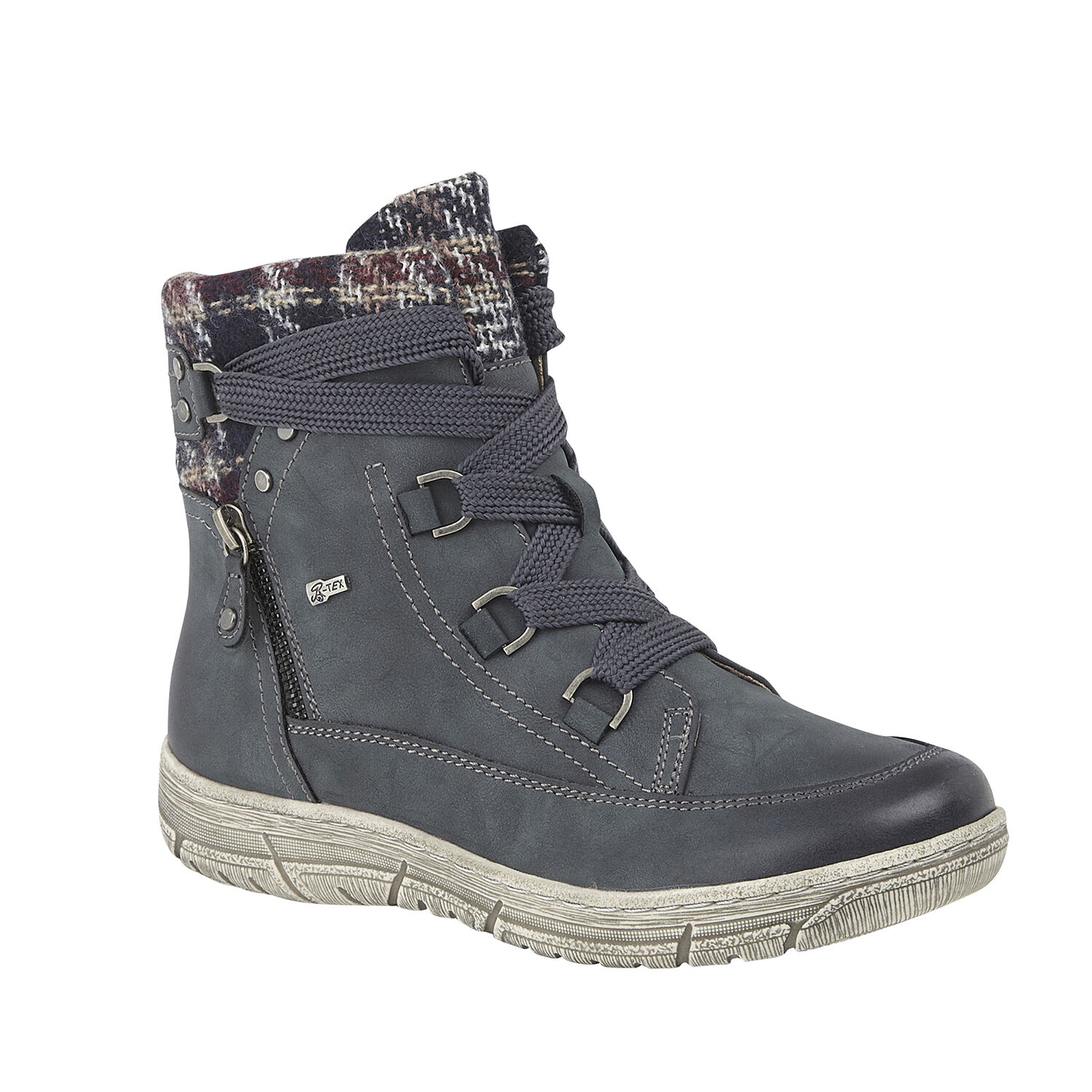 Lotus Denim Teagan Zip-Up Ladies Ankle Boots