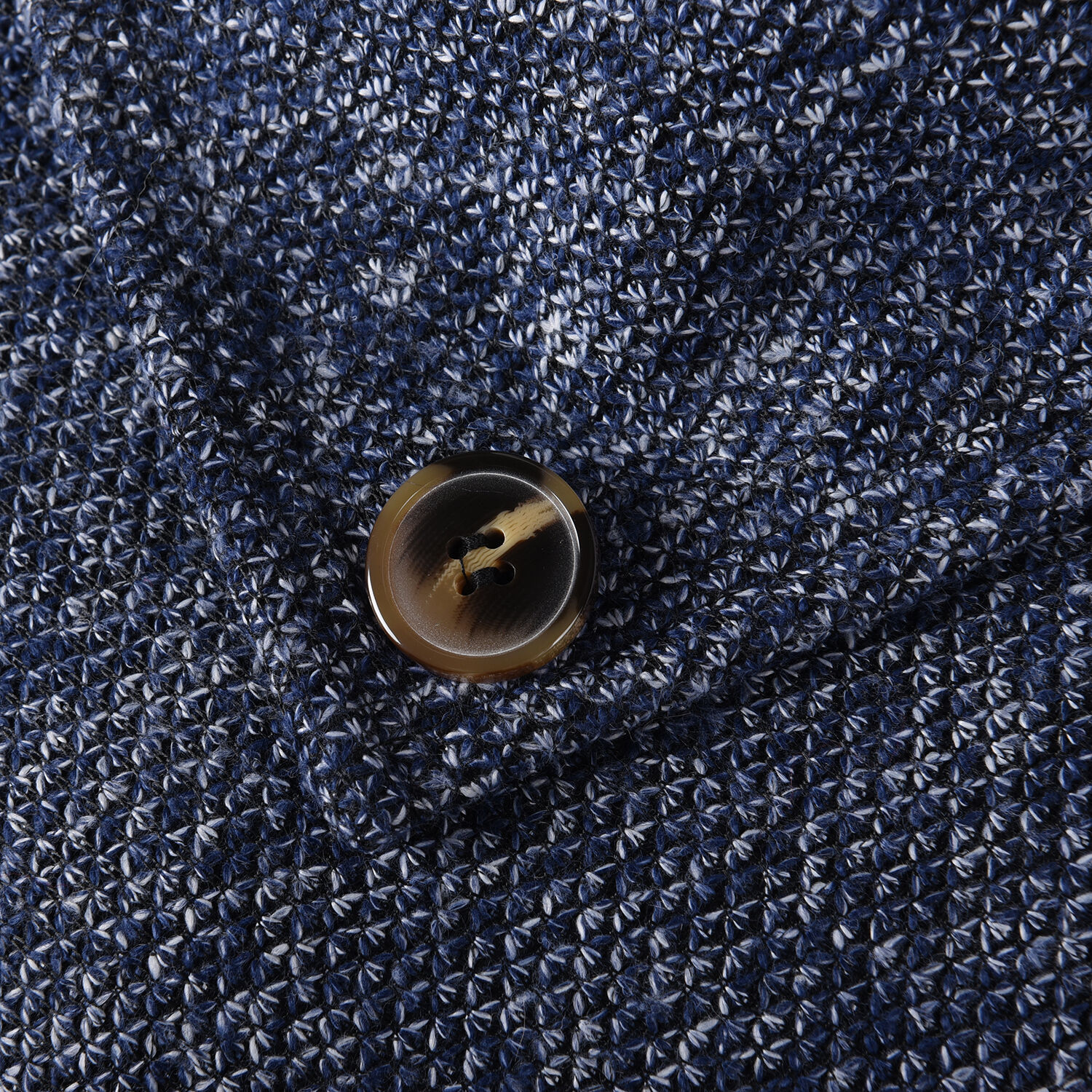 Faux Fur Warm Poncho with Fluffy Edges (Size 80x90 Cm) - Navy