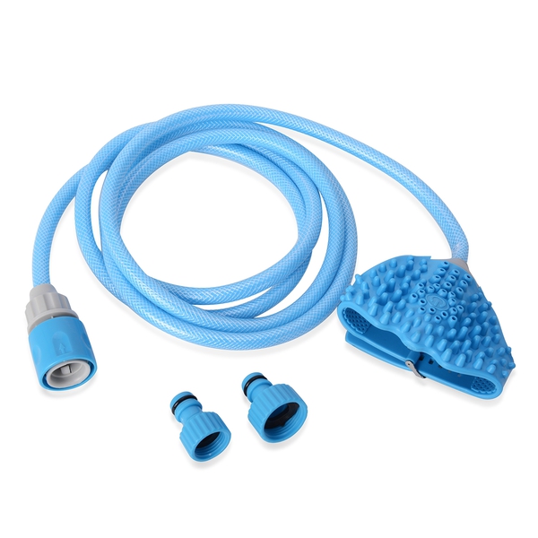 Blue Colour Pet Bathing Tool with Colour Box and Instruction