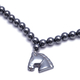 Hematite Beads Horse Charm Necklace (Size 26) with Magnetic Lock 630.00 Ct.