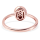 9K Rose Gold Natural Pink Diamond Ring 0.25 Ct.