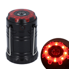 LED Camping Lantern Lamp with Flashlight (3xAAA battery Not Included) (Size 7x7x10 Cm) - Black