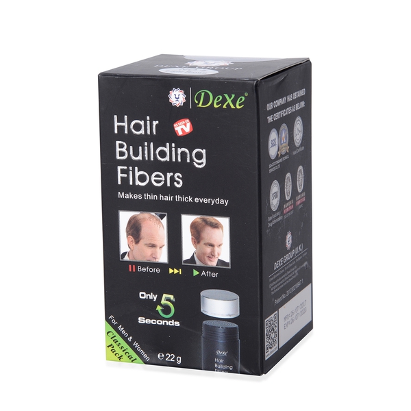 DeXe: Hair Building Fibres - Grey (Black)
