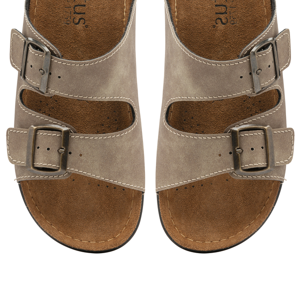 Lotus George Mule Sandals (Size 8) - Taupe