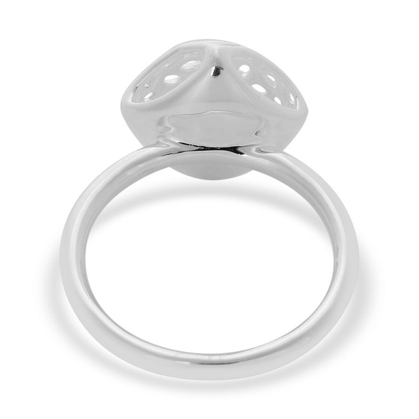 RACHEL GALLEY Sterling Silver Memento Diamond Ring, Silver wt 4.87 Gms.