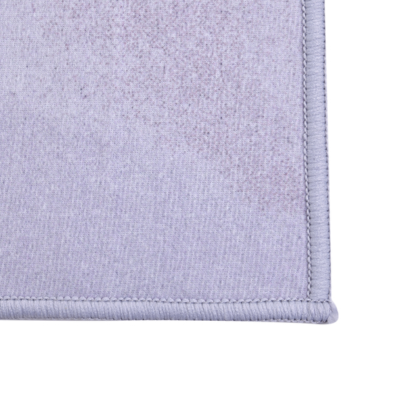 Triangle Pattern Velvet Carpet (Size 160x120 Cm)- Light Grey & Teal