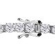 Moissanite Bracelet (Size - 7) in Rhodium Overlay Sterling Silver 9.25 Ct, Silver Wt. 8.00 Gms