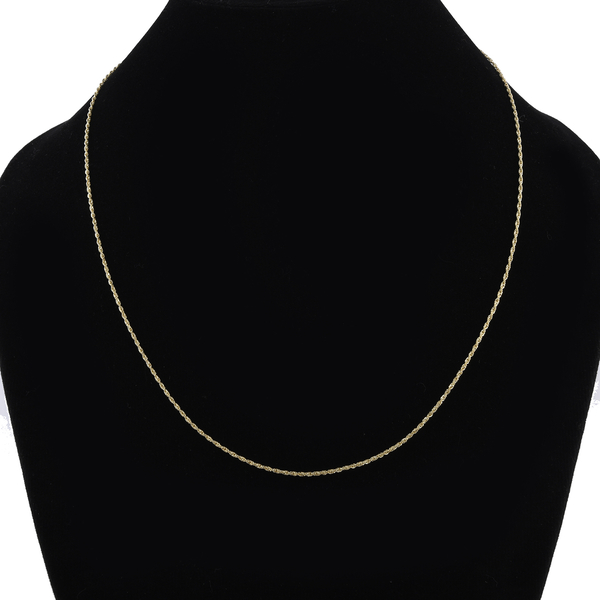 ILIANA 18K Yellow Gold Rope Necklace With Spring Clasp (Size - 20)