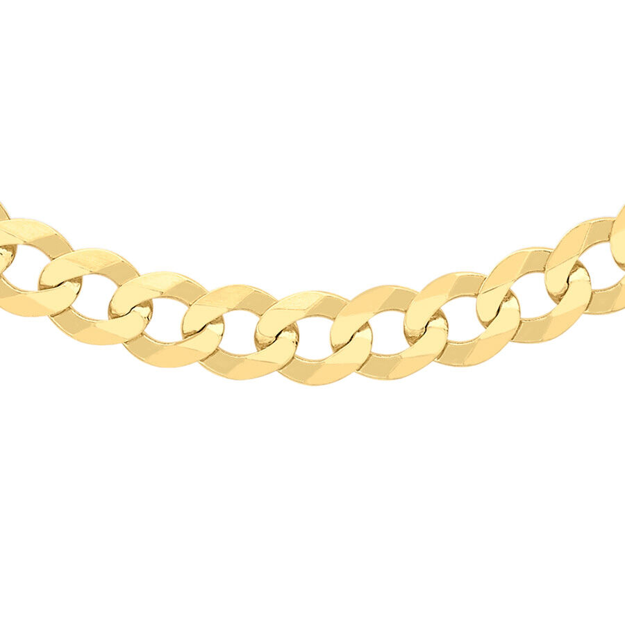 Curb Chain Necklace in 9K Yellow Gold 8.20 Grams 18 Inch