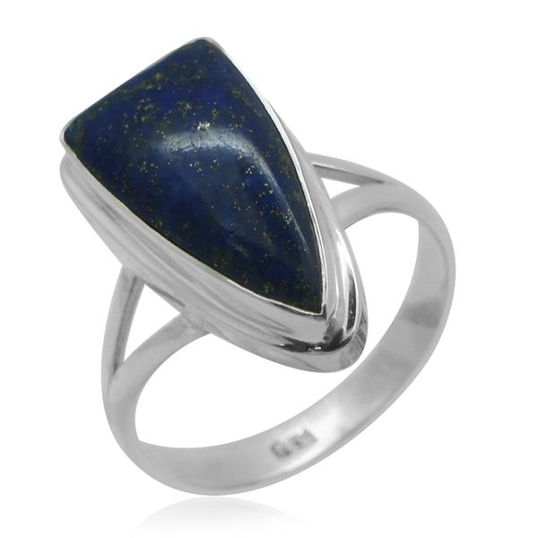 Royal Bali Collection Lapis Lazuli Ring in Sterling Silver 9.150 Ct.