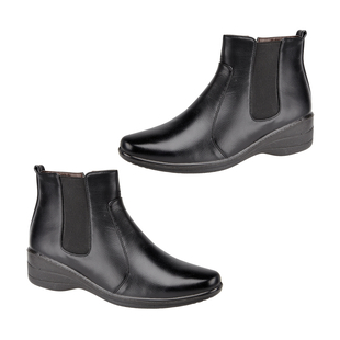 Emma Ladies Ankle Boots (Size 8) - Black