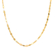 Maestro Collection - 9K Yellow Gold Forzatina Sparkle Necklace (Size - 20)