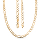 Maestro Collection - 9K Yellow Gold Diamond Cut Figaro Necklace (Size - 24) With Lobster Clasp, Gold Wt. 11.70 Gms