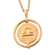 Sundays Child 14K Gold Overlay Sterling Silver Pendant with Chain (Size 18), Silver Wt. 5.50 Gms