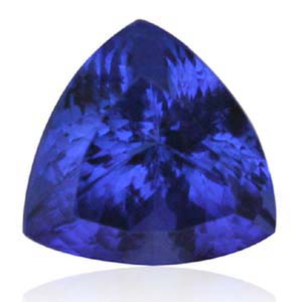 IGI Certified Bluish Violet Vivid Tanzanite (Trl 12.3 mm Faceted 4A) 8.010 Ct. (GT12114015)