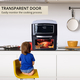 18 in 1 Multi Functional Digital 12 Litre Air Fryer Oven with Detachable Transparent Door (Size 31x28x35 Cm) - Black