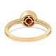 Mozambique Garnet Solitaire Ring in 14K Gold Overlay Sterling Silver 1.05 Ct.