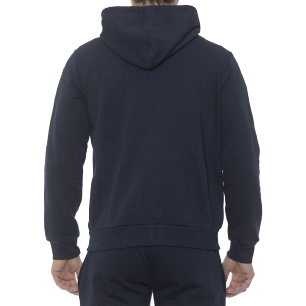 19V69 ITALIA by Alessandro Versace Hooded Zip Front Sweatshirt (Size M) - Navy
