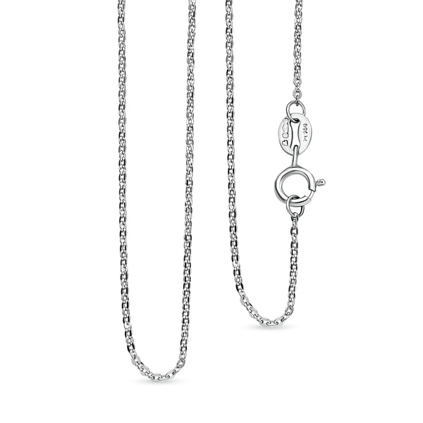 Close Out Deal RHAPSODY 950 Platinum Trace Necklace (Size 18) with Spring Ring Clasp