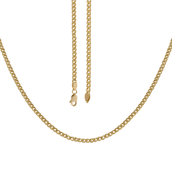 9K Yellow Gold Curb Necklace (Size - 20), Gold Wt. 5.21 Gms