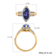 Signature Collection- 9K Yellow Gold Tanzanite and Diamond (0.36cts) Ring 1.78 Ct.