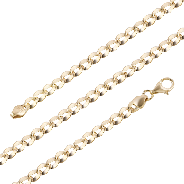 Hatton Garden Close Out - 9K Yellow Gold Link Necklace (Size - 20) With Lobster Clasp, Gold Wt. 4.09 Gms