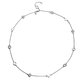 RACHEL GALLEY Amore Collection - Rhodium Overlay Sterling Silver Station Necklace (Size - 20/24/26) 