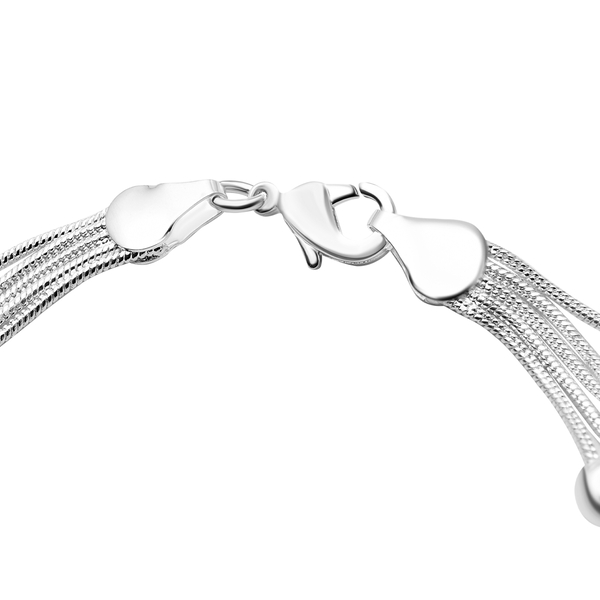 Bracelet (Size - 8) in Silver Tone
