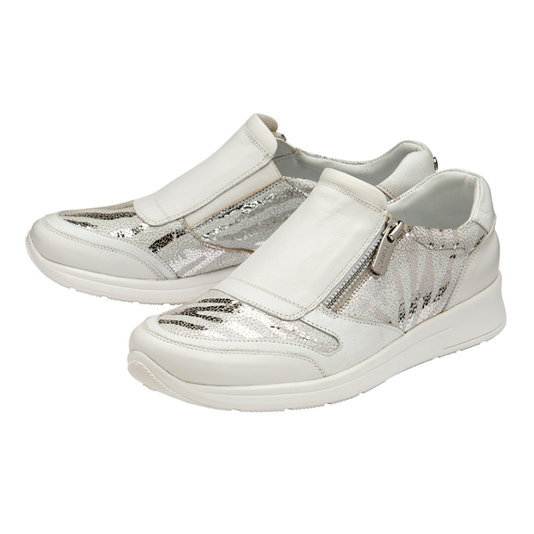 Lotus Sian Leather Trainers - White