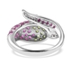 Special GP Chilli Pepper Collection - African Ruby (FF), Multi Gemstone Ring in Rhodium Overlay Sterling Silver 4.15 Ct.