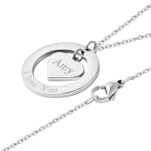 Pendant with Chain (Size - 20) in Stainless Steel