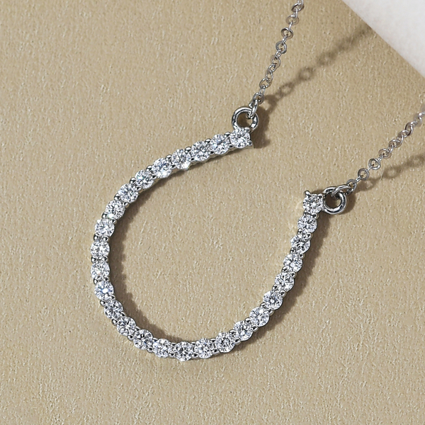 RHAPSODY 950 Platinum IGI Certified Diamond (VS/E-F) Necklace (Size - 18) 0.50 Ct.