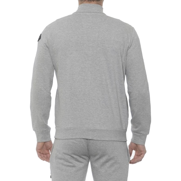 19V69 ITALIA by Alessandro Versace Zip Front Sweatshirt (Size L) - Grey