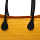 Italian O BEACH Basket Handbag with Large Handle (Size:47x29x17Cm) - Yellow & Brown