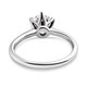 Strontium Titanate Solitaire Ring in Platinum Overlay Sterling Silver 2.00 Ct.