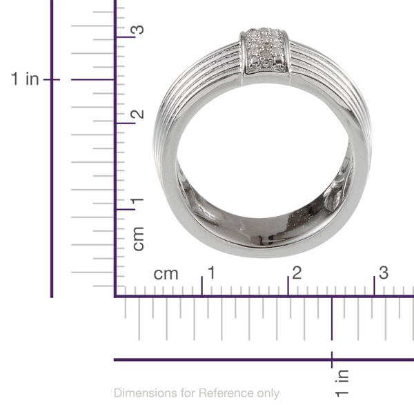 Diamond (Rnd) Band Ring in Platinum Bond 0.100 Ct.