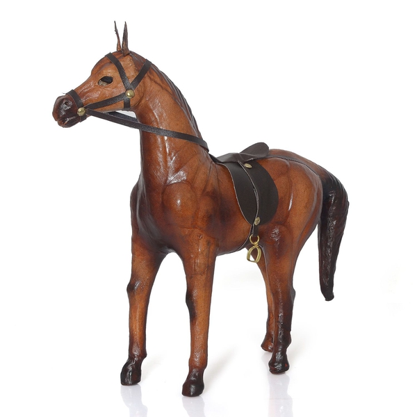 Made in India -  Handmade with Genuine Leather Horse Ornament