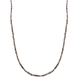 Natural Champagne Diamond Bead Necklace (Size - 20) in Platinum Overlay Sterling Silver 10.00 Ct.